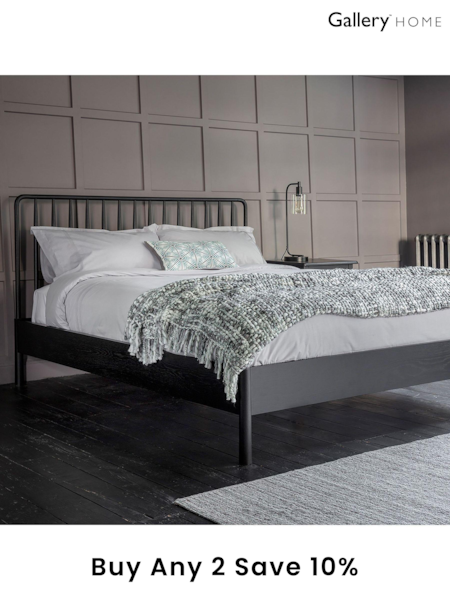 Gallery Home Black Virginia Spindle Bed (A09776) | £1,250 - £1,375