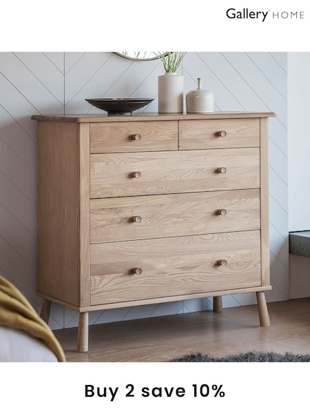 Gallery Home Brown Virginia 5 Drawer Chest (A09780) | £885