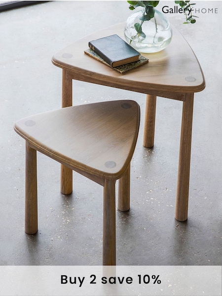 Gallery Home Brown Virginia Nest of 2 Tables (A09992) | £260