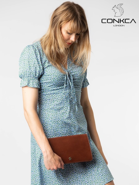 Conkca Cherish Leather Clutch Bag (A10971) | £48