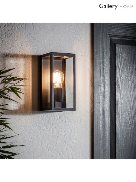 Gallery Home Black Javier Outdoor Wall Light (A11337) | £47