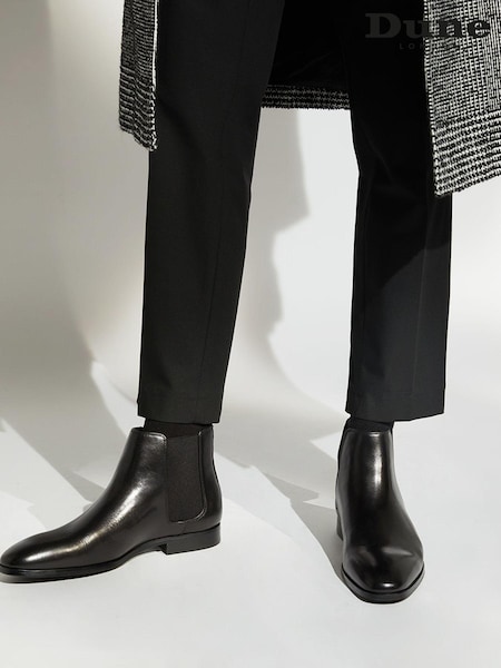Dune London Black Mantle Chelsea Boots (A13239) | £129