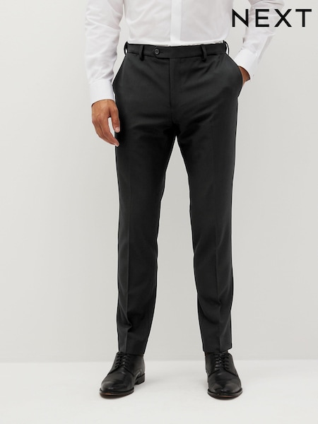 Black Skinny Fit Motionflex Stretch Suit Trousers (A13736) | £40