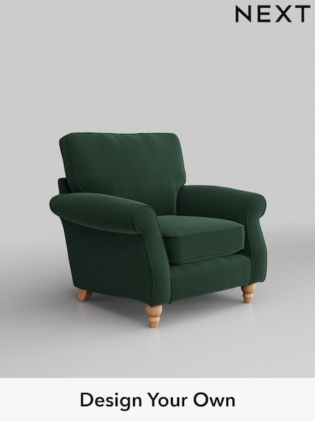 Plush Velvet Easy Clean/Bottle Green Ashford (A14262) | £875
