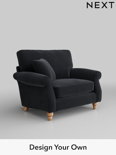 Plush Velvet Easy Clean/Charcoal Grey Ashford (A14269) | £975