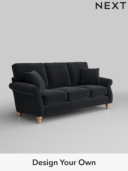 Plush Velvet Easy Clean/Charcoal Grey Ashford (A14269) | £1,375