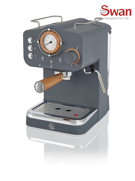 Swan Grey Pump Espresso Coffee Machine (A14664) | £120