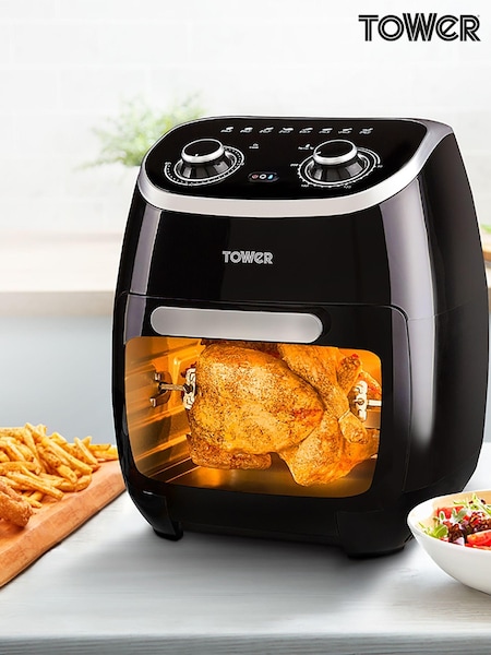 Tower Black Vortx 11L Manual Air Fryer (A14684) | £160