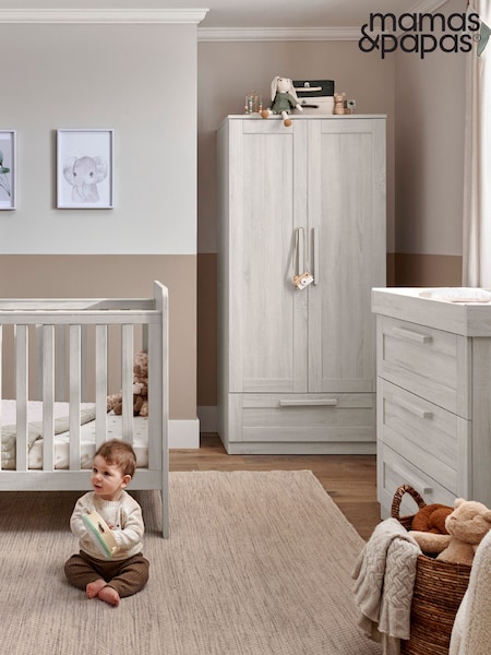 Mamas & Papas Nimbus White Atlas 3 Piece Nursery Furniture Set (A18238) | £798