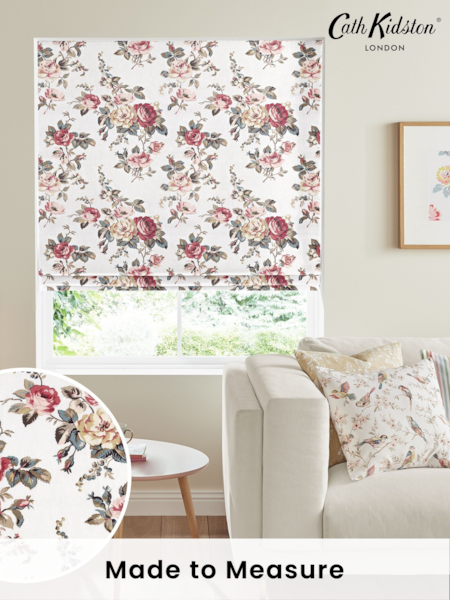 Cath Kidston Cream Garden Rose Made To Measure Roman 100% Cotton Blind (A18811) | £75