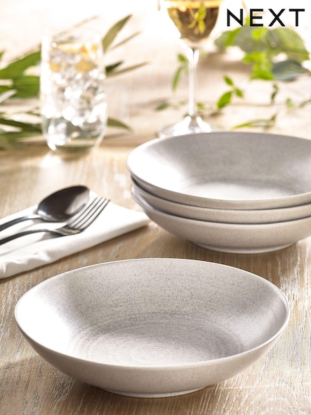 Stone Kya Dinnerware Set of 4 Pasta Bowls (A19115) | £30