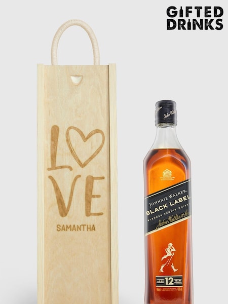 Personalised with Love Gift Box With Johnnie Walker by Gifted Drinks (A19251) | £60
