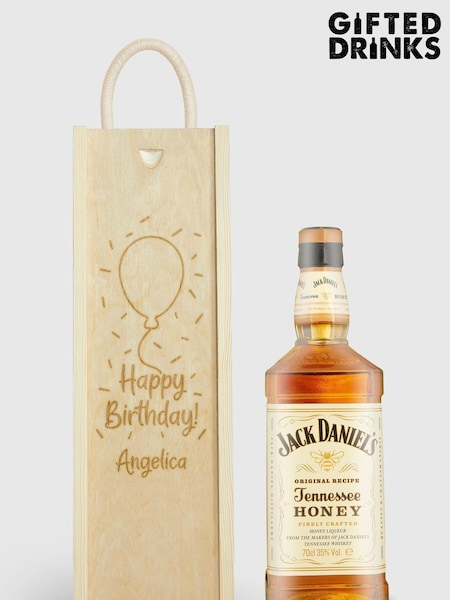 Personalised Happy Birthday Gift Box with Jack Daniel's by Gifted Drinks (A19369) | £60