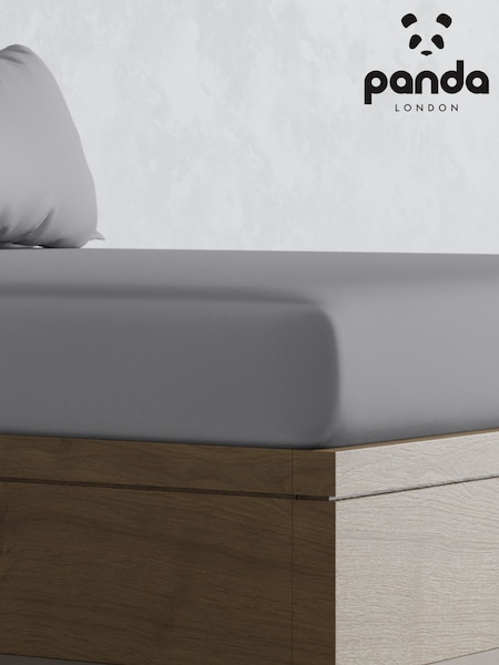 Panda London Silver Bamboo Viscose Fitted Sheet (A28886) | £43 - £62