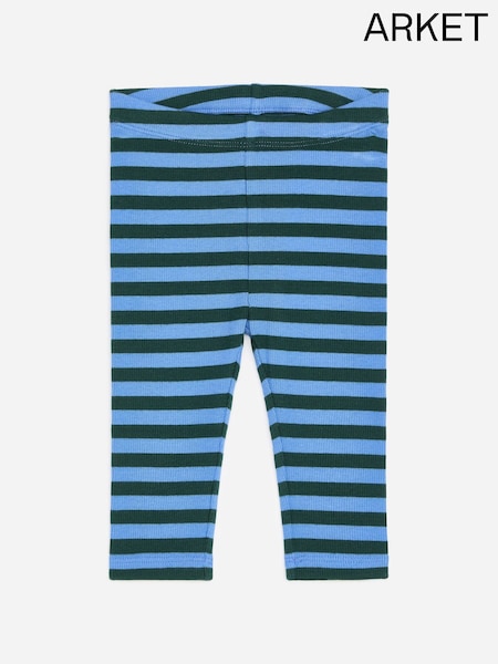 Blue - Arket Stripe Ribbed Leggings