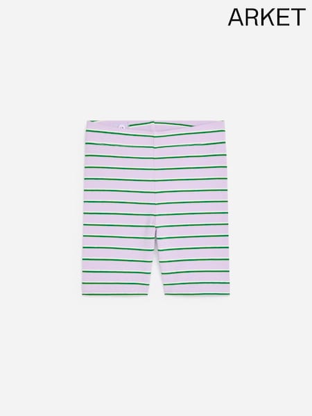 Purple - Arket Stripe Cycling Shorts