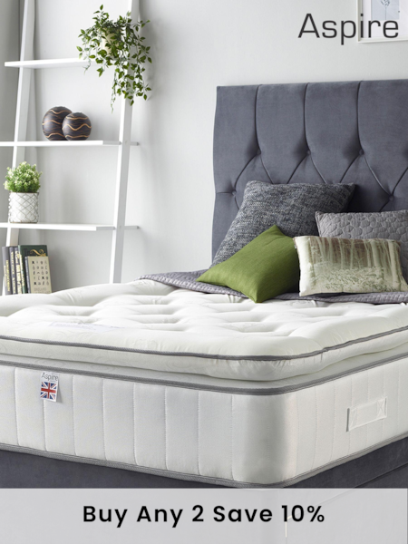 Aspire Furniture Bonnell Memory Pillowtop Mattress (A32946) | £320 - £445