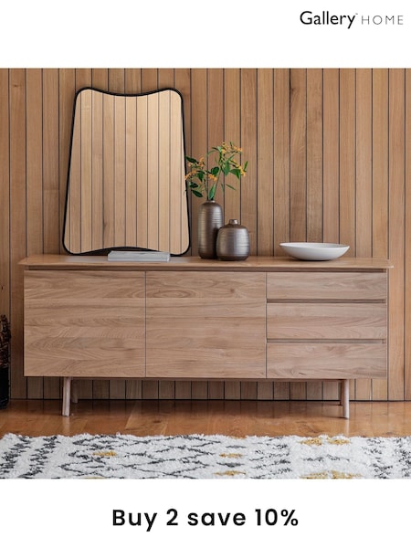 Gallery Home Natural York 2 Door 3 Drawer Sideboard (A33306) | £1,065