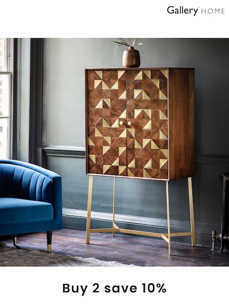 Gallery Home Brown Buffalo Drinks Cabinet (A33312) | £925