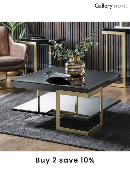 Gallery Home Black Irwin Black Coffee Table (A33318) | £550