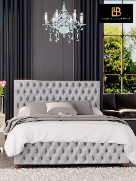 Laurence Llewelyn-Bowen Silver Seren End Lift Ottoman Storage Bed (A33327) | £652 - £1,020