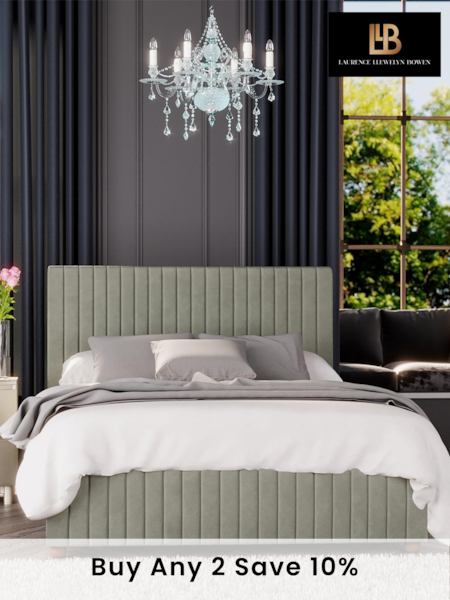 Laurence Llewelyn-Bowen Duck Egg Blue Estella End Lift Ottoman Storage Bed (A33334) | £565 - £825