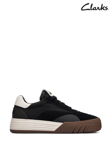 Clarks Black Suede Cica Skater Trainers (A34824) | £55