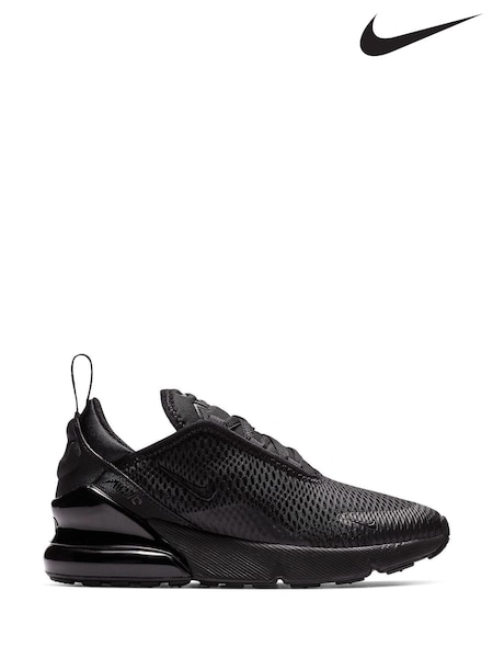 Nike Black Junior Air Max 270 Trainers (A35870) | £75