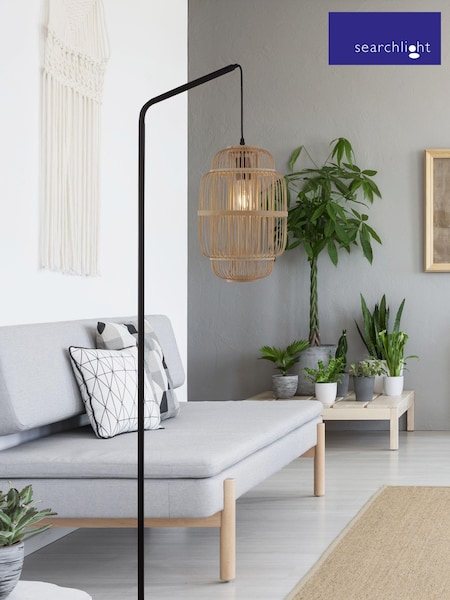 Searchlight Black Noah Floor Lamp (A36590) | £70