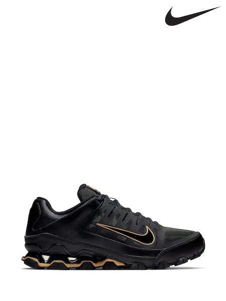 Nike Black/Gold Reax 8 TR Gym Trainers (A38428) | £80