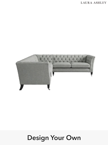 Anneliese/Steel Grey Chatsworth Button Back By Laura Ashley (A39210) | £3,050