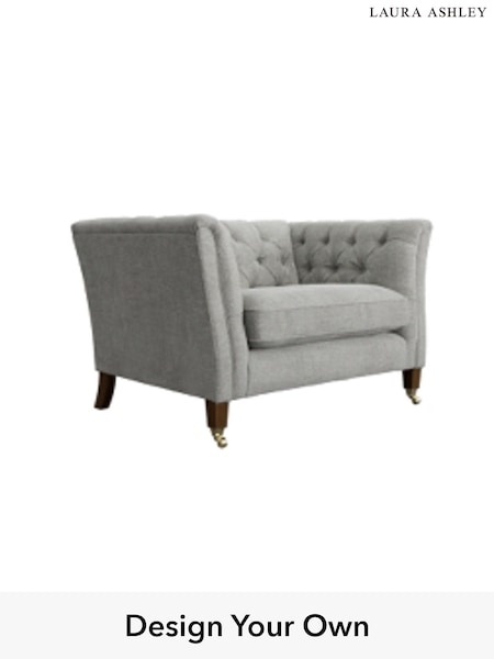 Edwin Chenille/Silver Chatsworth Button Back By Laura Ashley (A39213) | £1,150