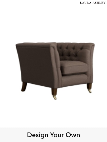 Kingsley Velvet/Pale French Grey Chatsworth Button Back By Laura Ashley (A39221) | £1,050