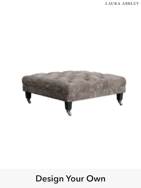 Kingsley Velvet/Pale French Grey Chatsworth Button Back By Laura Ashley (A39221) | £650
