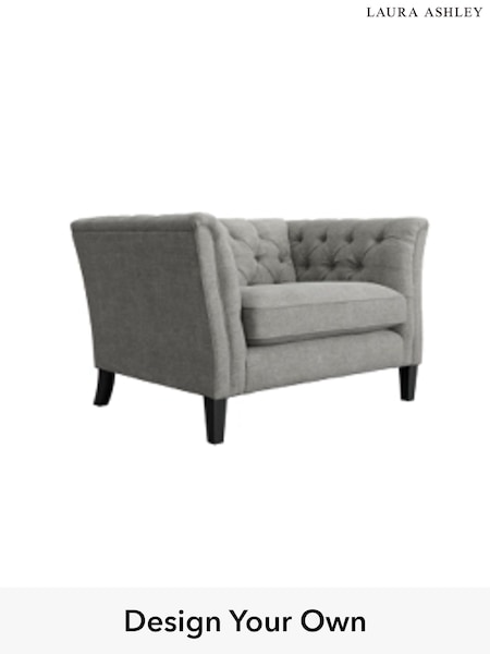 Orla/Pale Steel Grey Chatsworth Button Back By Laura Ashley (A39225) | £1,200