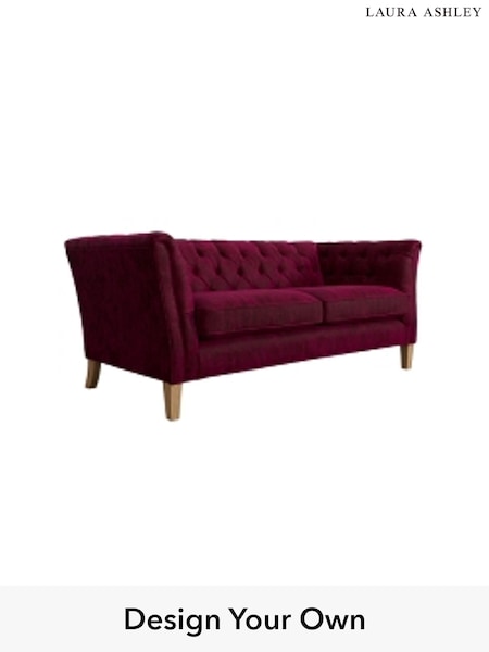 Kingsley Velvet/Cranberry Red Chatsworth Button Back By Laura Ashley (A39249) | £1,500