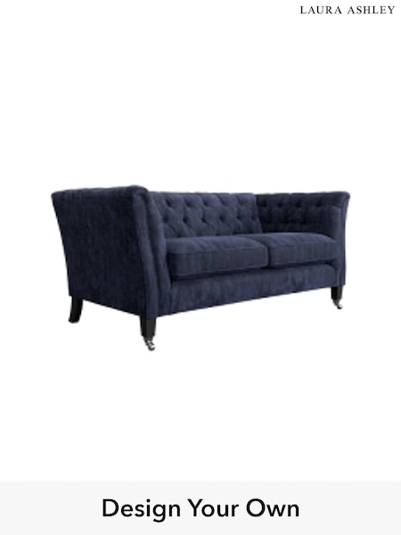 Kingsley Velvet/Midnight Navy Chatsworth Button Back By Laura Ashley (A39251) | £1,400