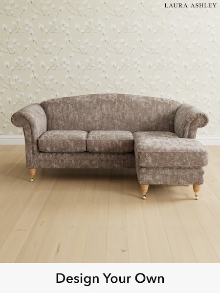 Kingsley Velvet/Pale French Grey Gloucester By Laura Ashley (A39302) | £1,900