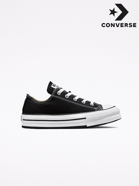 Converse Black EVA Lift Chuck Ox Youth Trainers (A39527) | £50