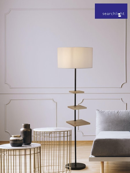 Searchlight Natural Shelli Shelf Floor Lamp (A39872) | £99