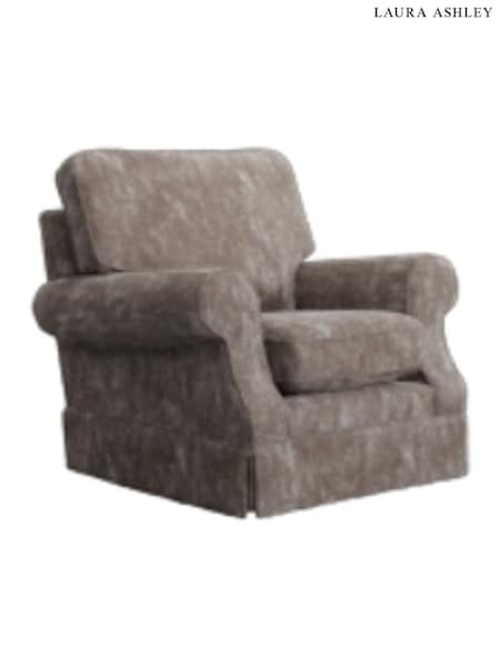 Kingsley Velvet/Pale French Grey Padstow By Laura Ashley (A39875) | £950