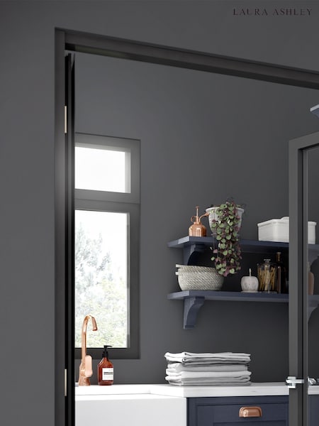 Laura Ashley Charcoal 2.5 Litre Kitchen And Bathroom Paint (A40012) | £46
