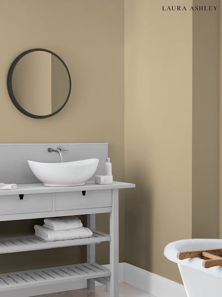 Laura Ashley Pale Gold Yellow 2.5 Litre Kitchen And Bathroom Paint (A40042) | £46