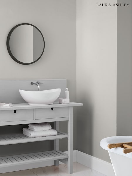 Laura Ashley Cotton White Kitchen And Bathroom Paint (A40051) | £46