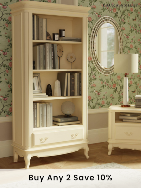 Laura Ashley Ivory Provencale 1 Drawer Bookcase (A40738) | £1,245