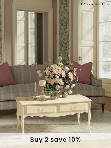 Laura Ashley Ivory Provencale 2 Drawer Coffee Table (A40741) | £750