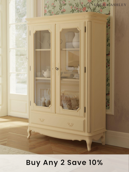 Laura Ashley Ivory Provencale 2 Door 1 Drawer Display Unit (A40745) | £1,875