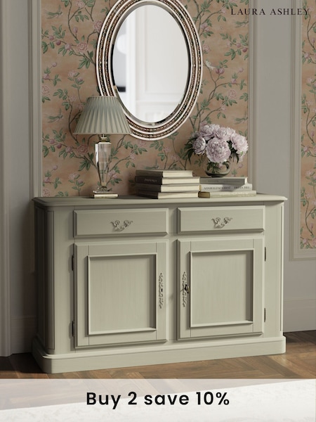 Laura Ashley Dove Grey Provencale 2 Door 2 Drawer Sideboard (A40760) | £1,075