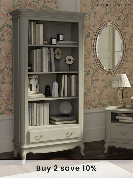 Laura Ashley Dove Grey Provencale 1 Drawer Bookcase (A40761) | £1,245