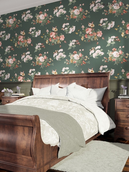 Laura Ashley Fern Rosemore 10M Wallpaper (A40850) | £46